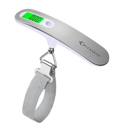 MYCARBON Digitale Kofferwaage Gepäckwaage Analog für Reisekoffer Küche Angeln 50KG 