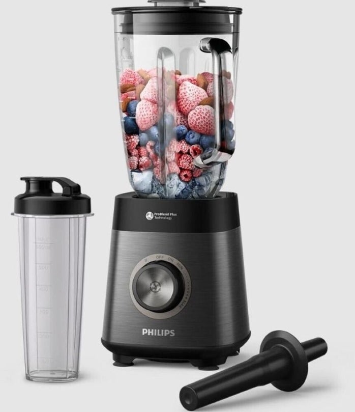 Philips 5000 Series Standmixer HR3041/00 Grau Schwarz 