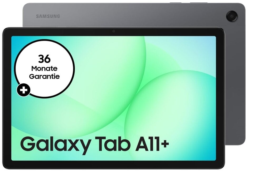 Samsung Galaxy Tab A11+, AI Tablet, 11 Zoll Display, 90 Hz Bildwiederholrate, 128 GB Speicher, 6 GB RAM, Android, Dolby Atmos Quad-Lautsprecher, Gray, 3 Jahre Herstellergarantie 