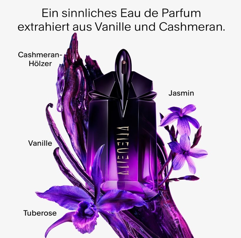 MUGLER Alien Extraintense Eau de Parfum, Damen-Parfum, Floraler, holziger und vanilleartiger Duft, Extra-feminin und extra-sinnlich 