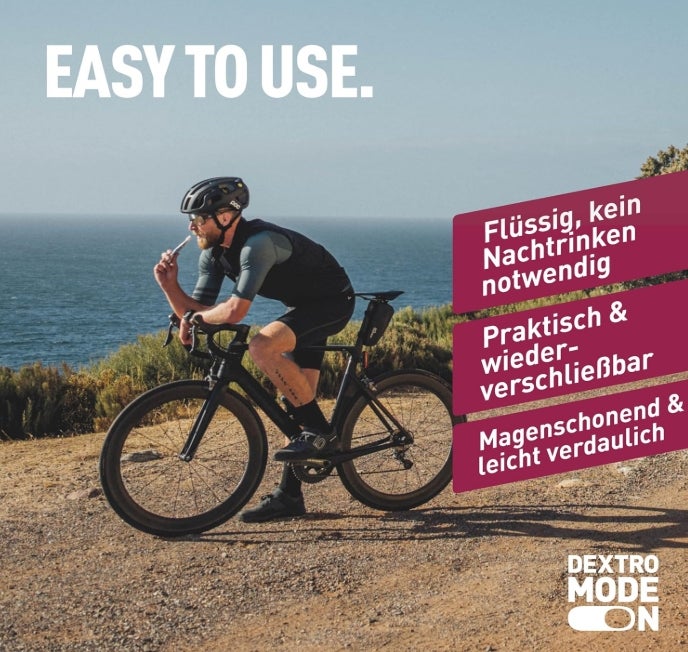 Dextro Energy Long Distance Gel Mango Passionfruit + Magnesium und Natrium - 12 x 50ml (12er Pack) - High Carb Energy Gel mit Palatinose und Elektrolyte zur gleichmäßigen Kohlenhydratversorgung 