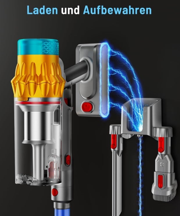 Akku Staubsauger, 50KPA/600W/70Mins Staubsauger Kabellos mit Selbststehend, 1,8L Großer Staubbecher, Anti-Tangle-Bürste, 8-stufiges Filtersystem Grünes Licht für Hartböden Teppiche Tierhaare 