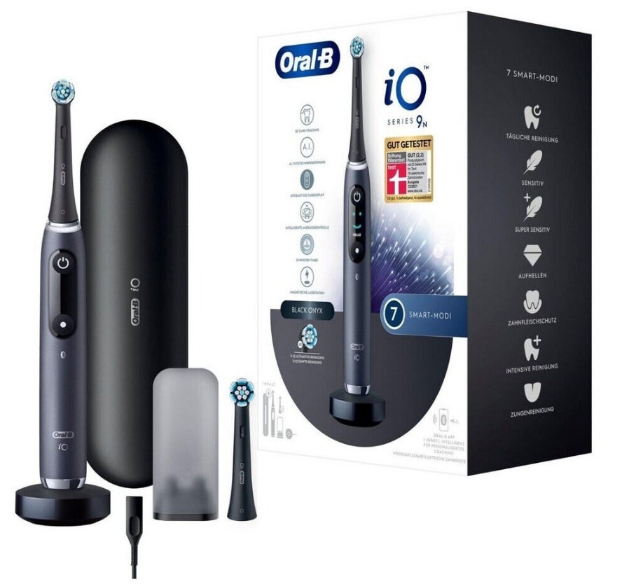 Oral-B iO Series 9N Black Onyx + Aufsteckbürsten (1 Stk.) 