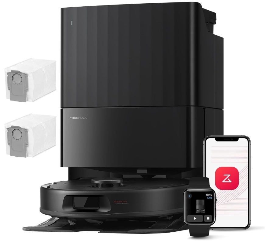 roborock Qrevo Serie Saugroboter mit Wischfunktion, 8000Pa Saugkraft(verbessert von Qrevo S), Anti-Verfilzungs-Seitenbürste, Hindernisvermeidung, LiDAR-Navigation