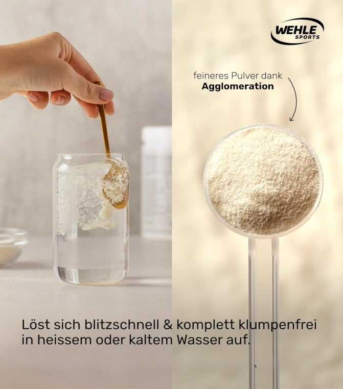 Collagen Pulver 1 kg – Kollagenhydrolysat Peptide Typ I, II & III – Geschmacksneutrales Eiweißpulver – Made in Germany 