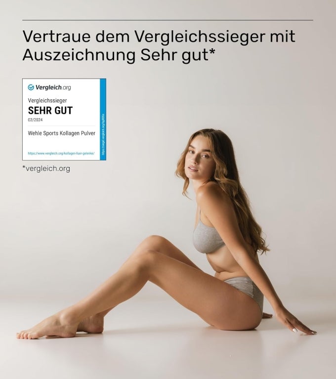 Collagen Pulver 1 kg – Kollagenhydrolysat Peptide Typ I, II & III – Geschmacksneutrales Eiweißpulver – Made in Germany 