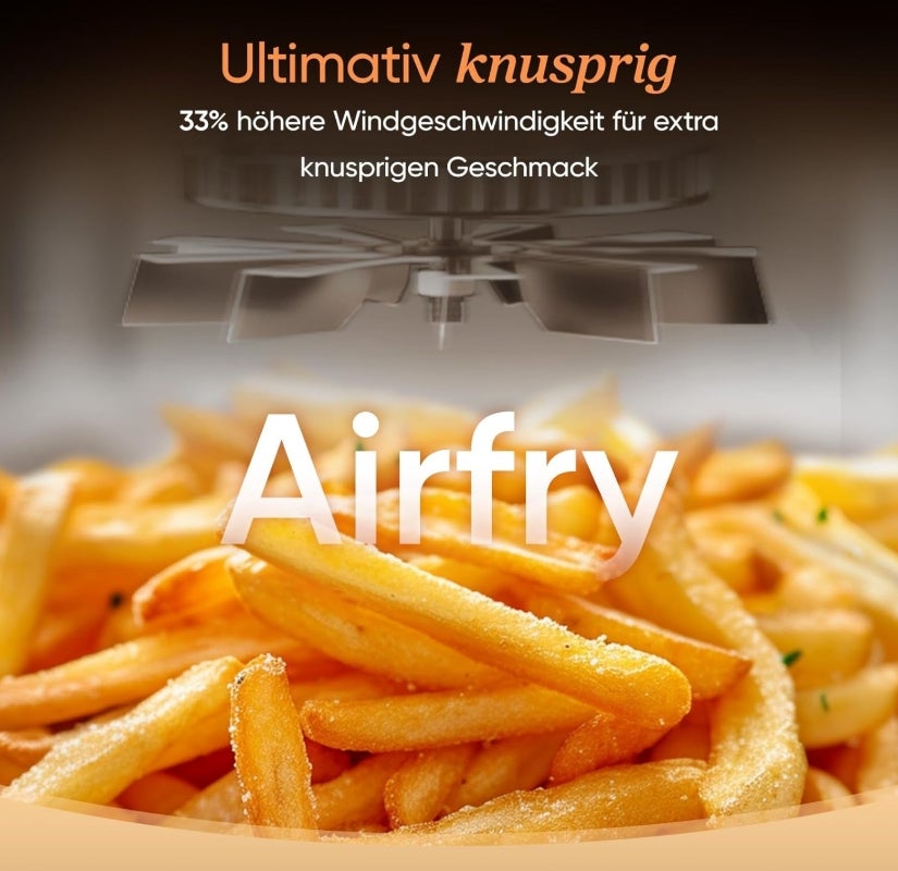 COSORI Airfryer, Heißluftfritteuse 2 Kammern, 10,8 L Heissluftfritteuse, Innovative Mehrfach-Luftgeschwindigkeit, Spart 41 Prozent Platz, Inklusive Rezeptbuch und Edelstahl-Rost, Silbergrau 