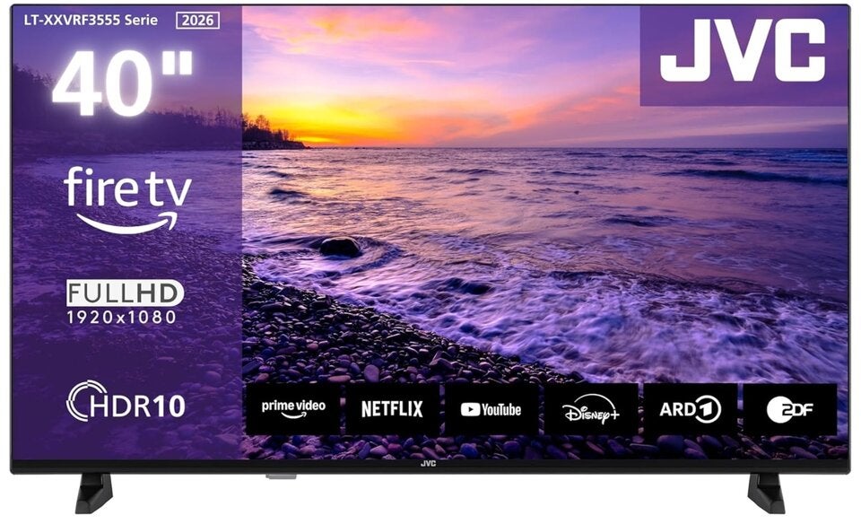 JVC Fernseher 40 Zoll Fire TV Full HD Smart TV HDR Fernseher mit Alexa Sprachsteuerung und Triple Tuner, LED TV LT-40VRF3555 (2026)&nbsp;