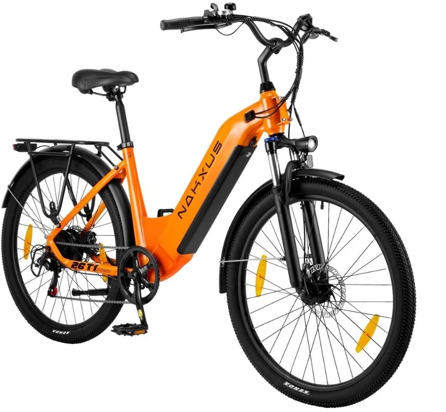 26T1 Elektrofahrrad 26 Zoll E-Bike, 36V 18.2Ah Akku herausnehmbar, 250W Motor, LCD-Display, 7-Gang, Reichweite 90-130 km, 25 km/h, IPX5 wasserdicht für Erwachsene 