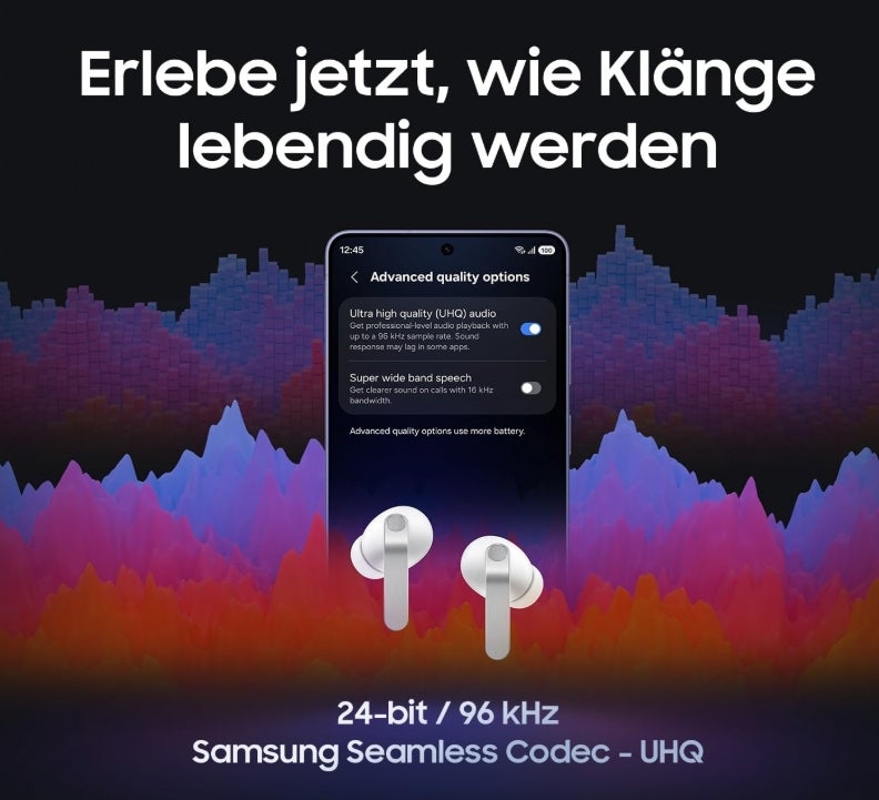Samsung Galaxy Buds4 Pro, Kabellose Hi-Fi Bluetooth-Kopfhörer, 2-Wege-Lautsprecher, Geräuschunterdrückung per Adaptive Noise Cancelling, In-Ear-Ohrhörer, 360 Audio, AI Agent mit Sprachsteuerung, Black 