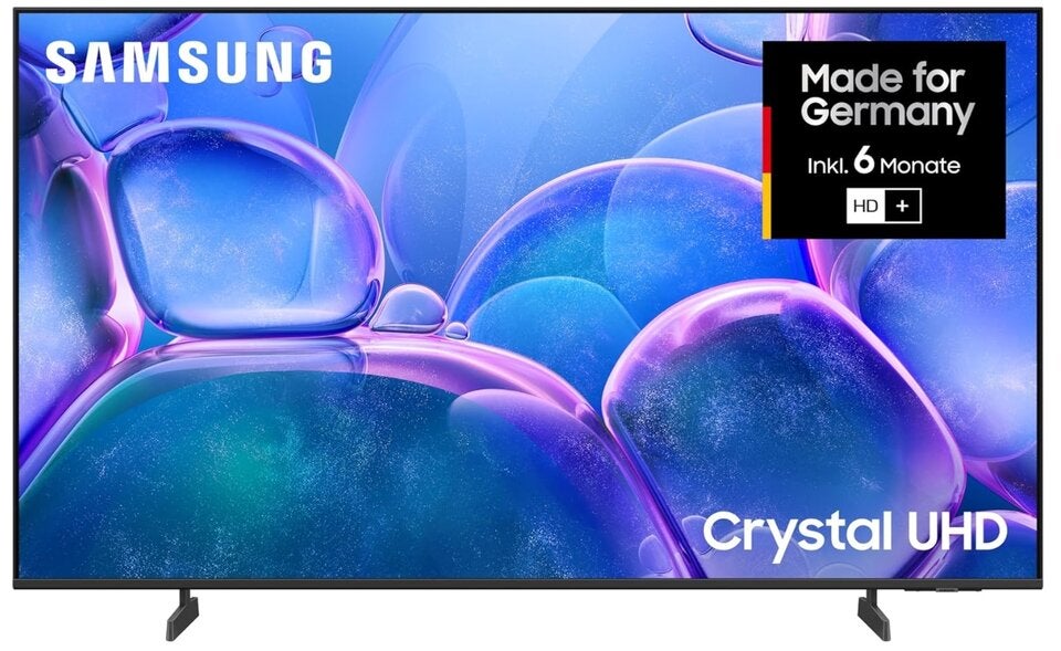 Samsung Crystal UHD 4K U7099F 43 Zoll (108 cm) LED Fernseher, Crystal Prozessor 4K, MetalStream Design, SmartThings, Knox Security, Gaming Hub, AI Upscaling, Kostenlose Inhalte, Smart AI TV 