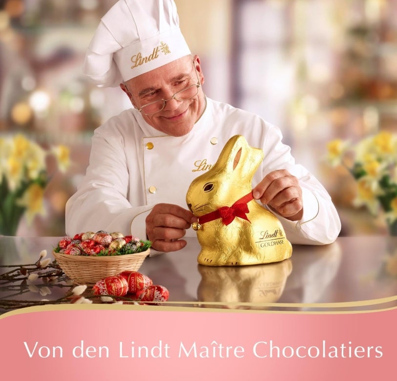 Lindt Schokolade GOLDHASE Blumen Edition | 8 x 100 g GOLDHASE | Premium Vollmilch-Schokolade in Hasenform zu Ostern | Osterschokolade | Schokoladengeschenk | Schokoladenhase | Osterhase 