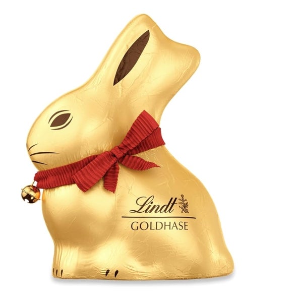 Lindt Schokolade GOLDHASE | 8 x 50 g GOLDHASE | Vollmilch-Schokolade in Hasenform zu Ostern | Osterschokolade | Schokoladengeschenk | Schokoladenhase | Osterhase 