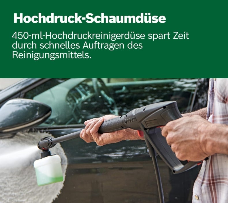 Bosch Home and Garden Bosch Hochdruckreiniger UniversalAquatak 135 (3-in-1-Düse, Schaumdüse, transparenter Wasserfilter, Hochdruckpistole, 7 m Schlauch, 5 m Kabel, 1900 Watt 