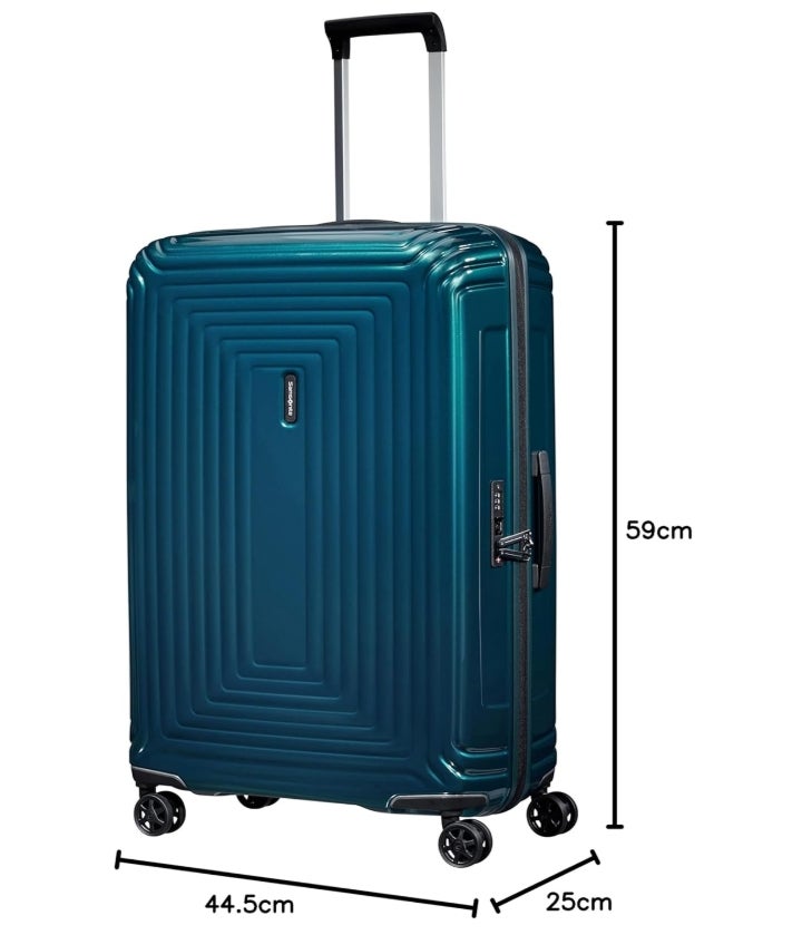 Samsonite Neopulse - Spinner L, Koffer, 75 cm, 94 L, Blau (Metallic Blue) 