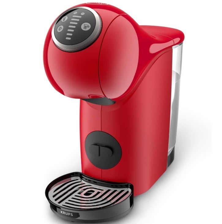 NESCAFÉ Dolce Gusto Genio S Plus von Krups, kompakte Kaffeekapselmaschine, 0,8 Liter Kapazitat, 1500 Watt, automatische Entkalkungswarnung, rot, KP3405 