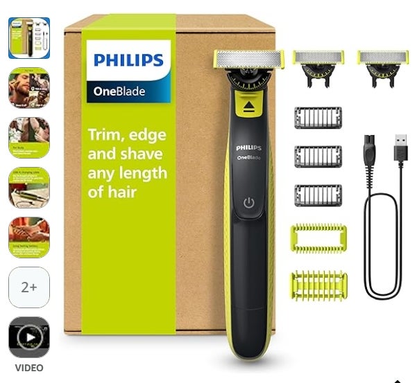 PHILIPS OneBlade 360 Face & Body - elektrischer Rasierer, Trimmer & Bodygroomer 