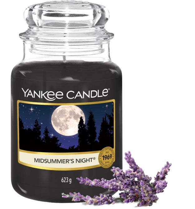 Yankee Candle Duftkerze im Glas (groß) | Midsummers's Night 