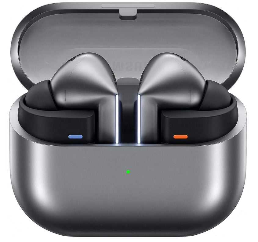 Samsung Galaxy Buds3 Pro Kabellose Bluetooth-Kopfhörer, Active Noise Cancelling (ANC), Adaptive Geräuschunterdrückung, 360 Audio, In-Ear-Kopfhörer mit Hi-Fi-Sound, Silver, Inkl. Anymode Clear Cover 