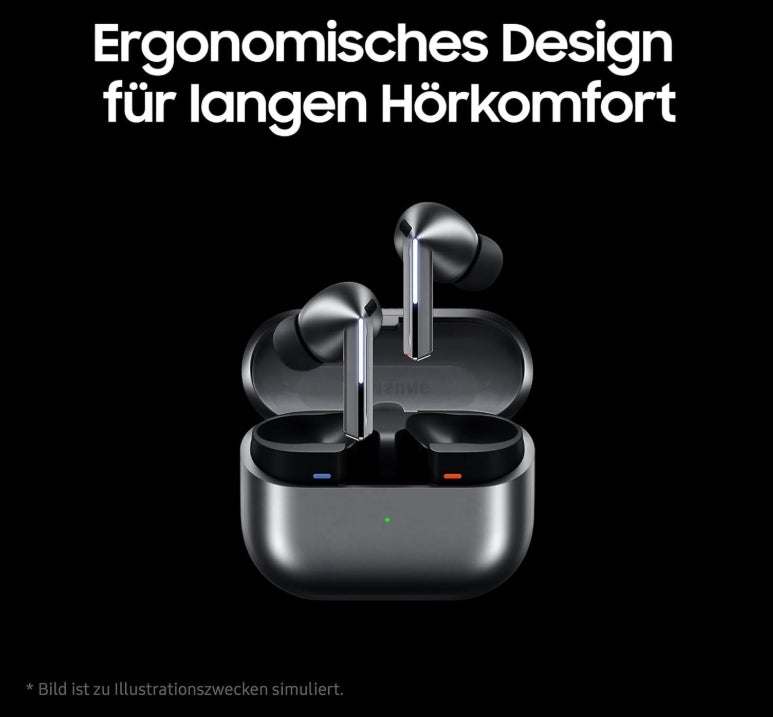 Samsung Galaxy Buds3 Pro Kabellose Bluetooth-Kopfhörer, Active Noise Cancelling (ANC), Adaptive Geräuschunterdrückung, 360 Audio, In-Ear-Kopfhörer mit Hi-Fi-Sound, Silver, Inkl. Anymode Clear Cover 