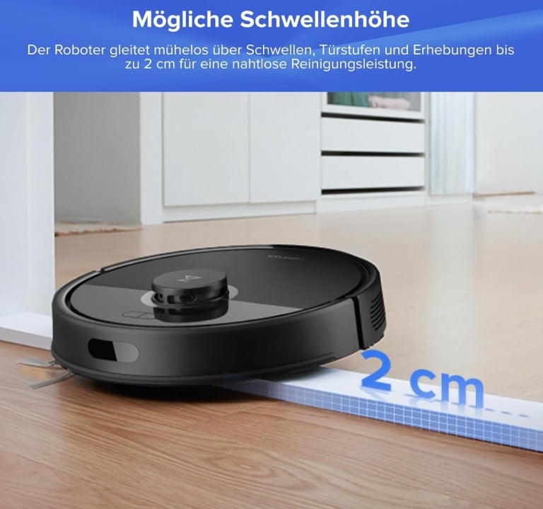 roborock Q7 L5+ Set Saugroboter mit Wischfunktion Absaugstation, verbessert von Q5 Pro+, Dual Anti-Tangle System, 8000Pa Saugkraft, LiDAR-Navigation, Staubsauger Roboter für Teppiche&Tierhaar, Schwarz 