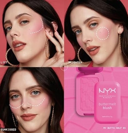 NYX PROFESSIONAL MAKE-UP — Puderrouge, angereichert mit Mangobutter, Mandelbutter und Sheabutter 