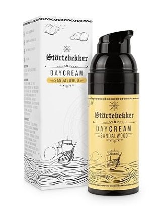 Störtebekker® Premium Tagescreme Sandelholz - Enthält hochwertiges Mandelöl und Jojobaöl 