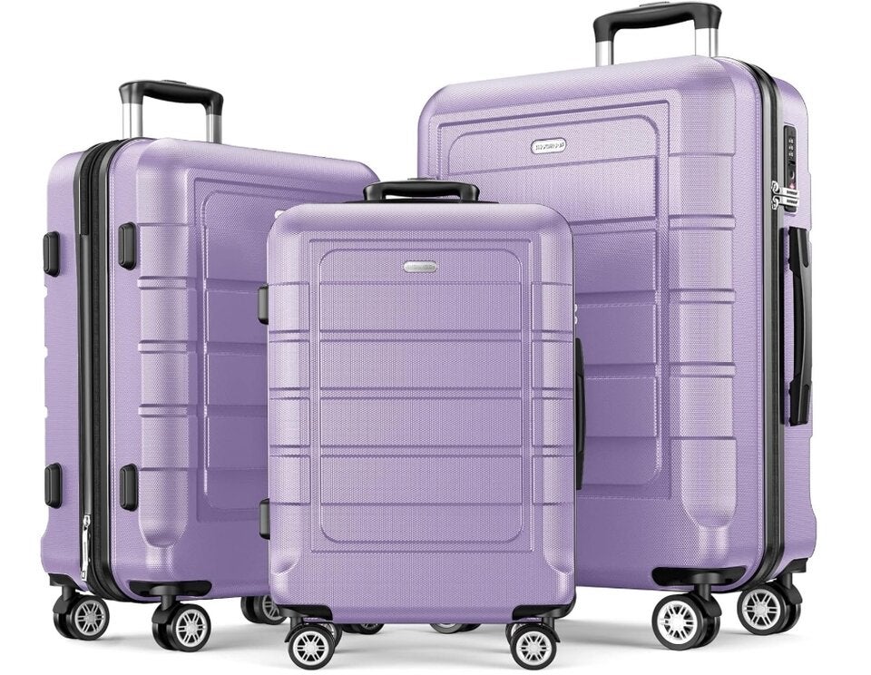 SHOWKOO Kofferset 3 Teilig Hartschale Leicht 