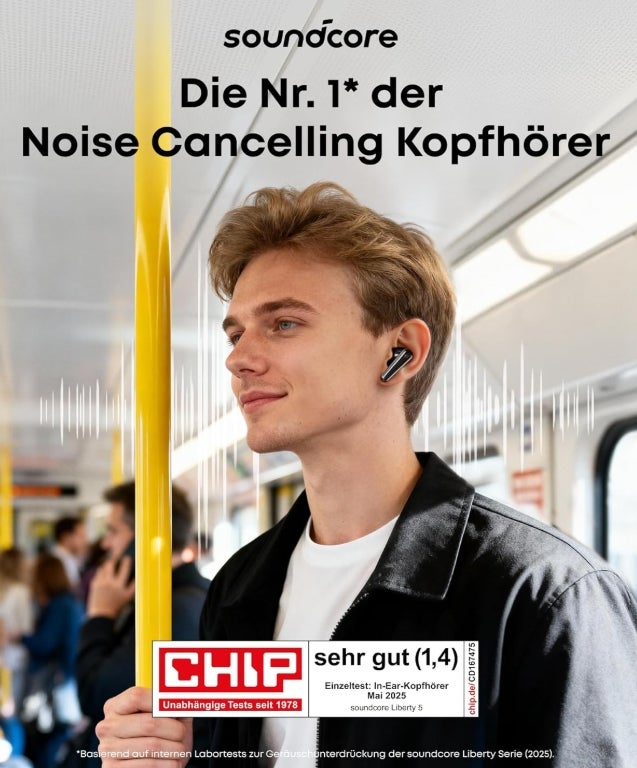 soundcore Liberty 5 by Anker, kabellose Earbuds mit Noise Cancelling, 2X stärkere Stimmreduktion, ANC in Echtzeit, Schnellladen, Dolby Audio, klare KI-Telefonate mit 6 Mics, Lange Akkulaufzeit 