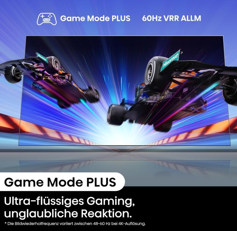 Hisense 55E6NT 139cm (55 Zoll) Fernseher, 4K UHD Smart TV, Precision Colour, HDR, Dolby Vision, 60Hz, Triple Tuner DVB-C/S/S2/T/T2, WiFi, HDMI 2.1, Bluetooth, Alexa Built-in, Schwarz