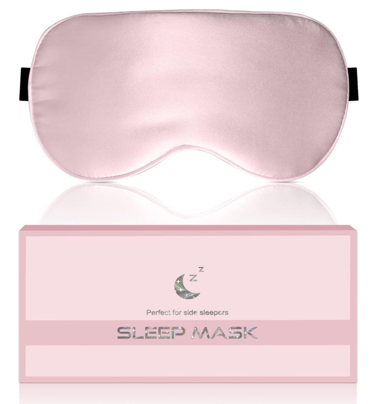 Seiden Schlafmaske für Seitenschläfer, 22MM, 100% Bio Maulbeerseide Augenmaske&nbsp;