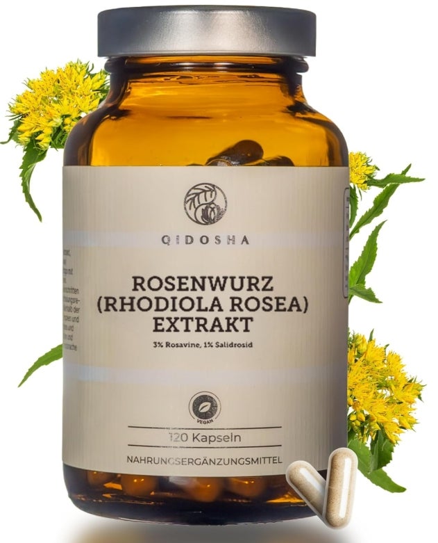 QIDOSHA® Rosenwurz (Rhodiola Rosea) Extrakt, 120 Kapseln 