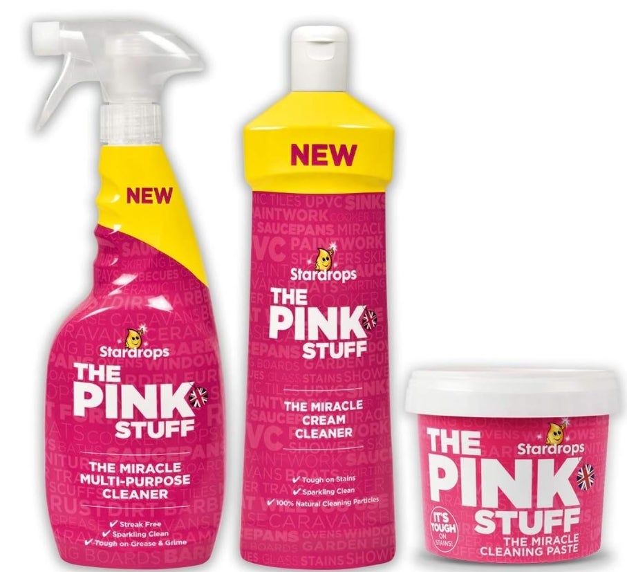 The Pink Stuff Miracle Reinigungsset, 3er-Packung, von Mrs Hinch bestätigt 