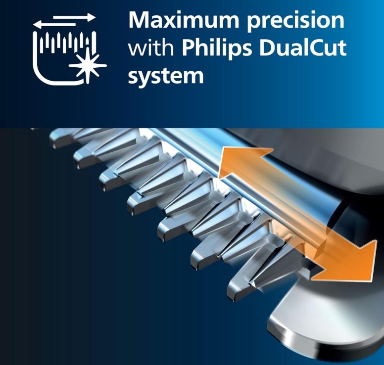 Philips Hair Clipper Series 7000 Haarschneider mit Trim-n-Flow-Technologie (Modell HC7650/15) 