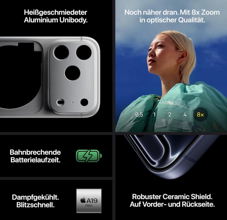 Apple iPhone 17 Pro 256 GB: 6,3