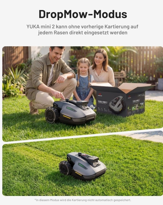 MAMMOTION YUKA mini 2 500 Mähroboter ohne Begrenzungskabel