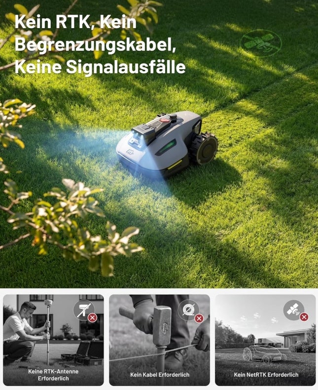 MAMMOTION YUKA mini 2 500 Mähroboter ohne Begrenzungskabel