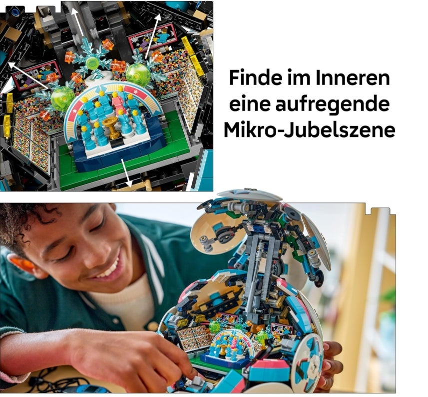 LEGO Editions Fußball Spielzeug - 3D Modellbau mit interaktivem Miniaturstadion - Geburtstagsgeschenk für Jungen & Mädchen ab 10 Jahren sowie Erwachsene Sportfans - 43019 