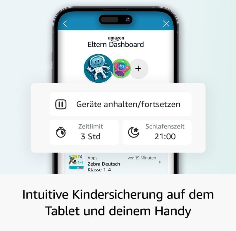Fire HD 10 Kids Pro-Tablet (Neueste Generation), für Kinder ab dem Grundschulalter | 10-Zoll-Display, lange Akkulaufzeit, Kindersicherung und dünne Hülle | Version 2023, 32 GB, Sternennebel-Design 