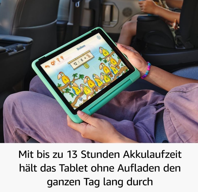 Fire HD 10 Kids Pro-Tablet (Neueste Generation), für Kinder ab dem Grundschulalter | 10-Zoll-Display, lange Akkulaufzeit, Kindersicherung und dünne Hülle | Version 2023, 32 GB, Sternennebel-Design 