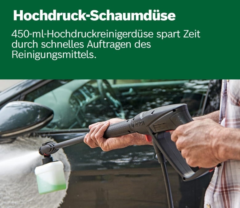 Bosch Home and Garden Bosch Hochdruckreiniger UniversalAquatak 135 (3-in-1-Düse, Schaumdüse, transparenter Wasserfilter, Hochdruckpistole, 7 m Schlauch, 5 m Kabel, 1900 Watt 