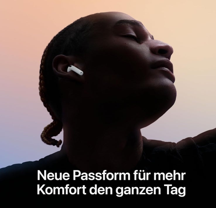 Apple AirPods 4 Kabellose Kopfhörer, Bluetooth Kopfhörer mit aktiver Geräuschunterdrückung, Adaptives Audio, Personalisiertes 3D Audio, Transparenzmodus, USB-C Ladecase, Kabelloses Laden 