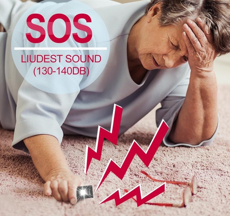 Original Persönlicher Alarm Für Frauen, Schlüsselanhänger Mit Alarm für Selbstverteidigung und Sicherheit, 130 dB Sirene, LED-Stroboskoplicht, Hilft Ältesten, Kinder 