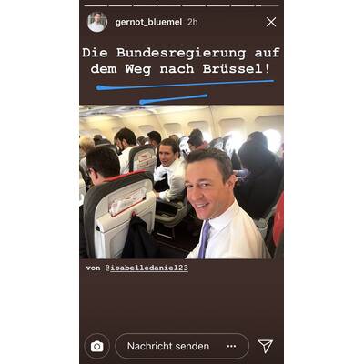 Selfie-Show bei Regierungs-Ausflug