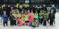 Kindergarten-Kids trainierten mit Eishockey-Stars