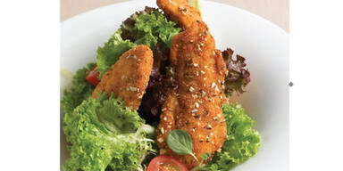 wirkochen - Blattsalat mit Huhn