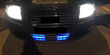 Blaulicht in Privatauto entdeckt