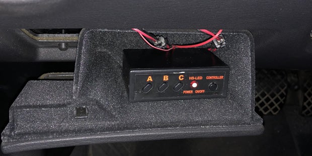 Blaulicht in Privatauto entdeckt