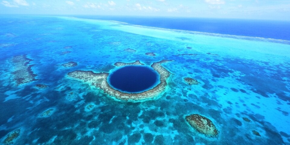 Blue Hole Aerial Shots