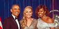 Lindsey Vonn im Obama-Sandwich